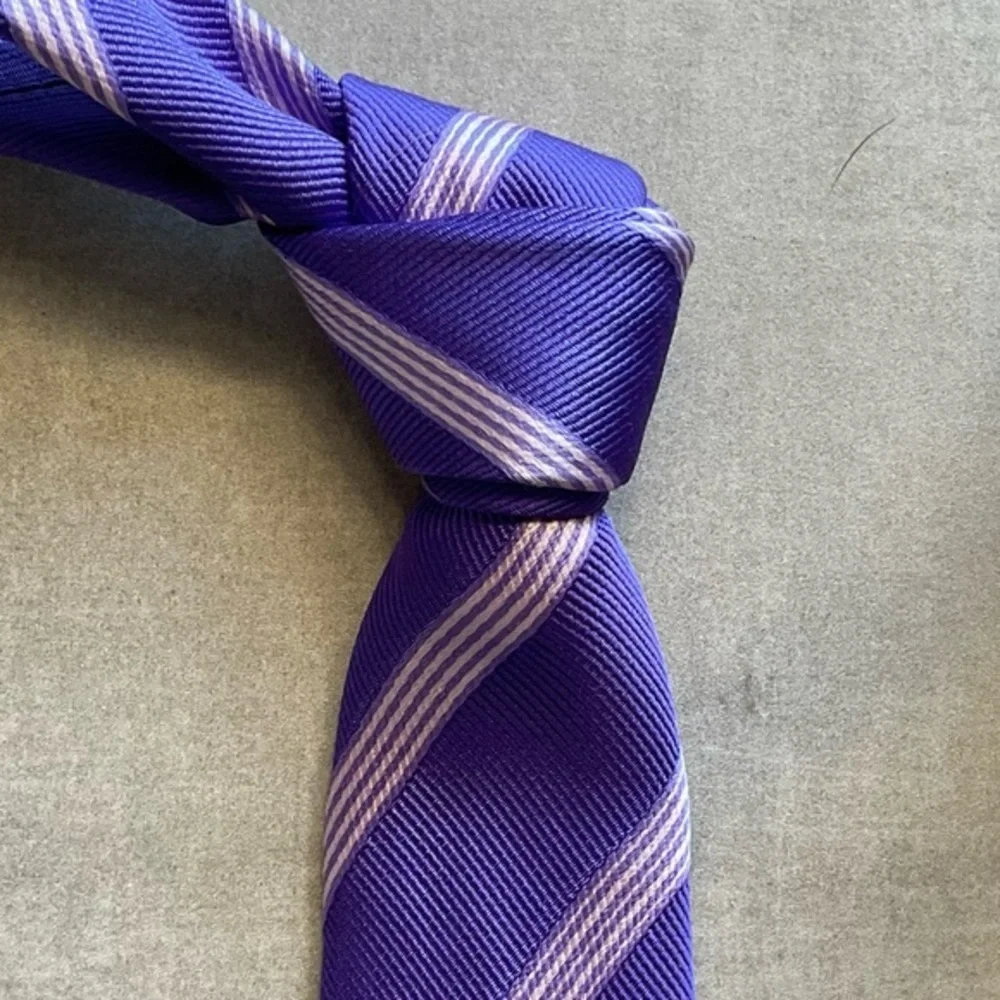 Thomas Pink Striped Silk Tie